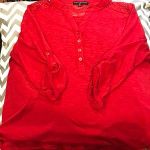 A red long-sleeve top!
